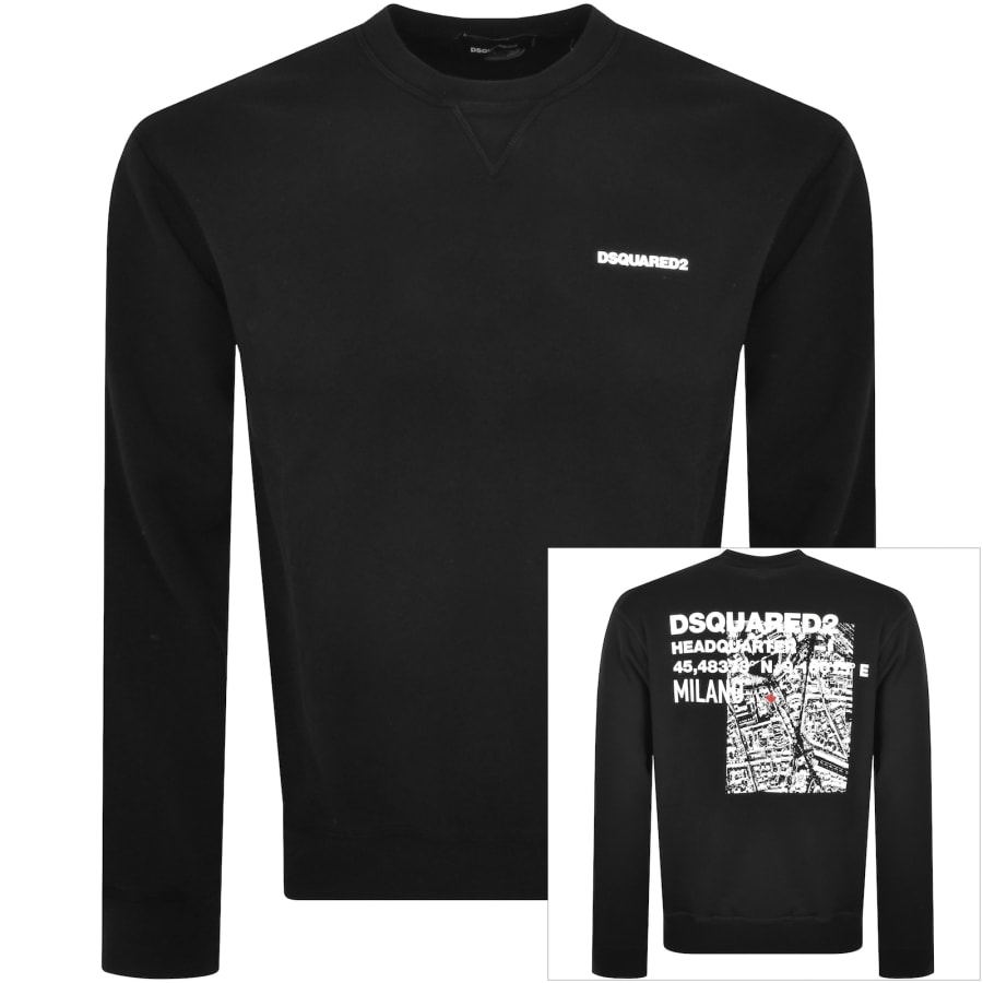 Dsquared2 logo print sweatshirt best sale